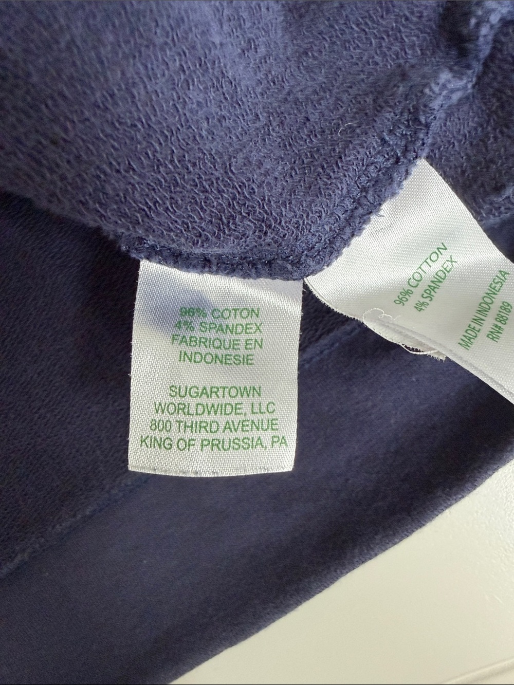 (030)Lilly Pulitzer Navy Soutache Half Zip Pullover Sweatshirt Small - Picture 8 of 11